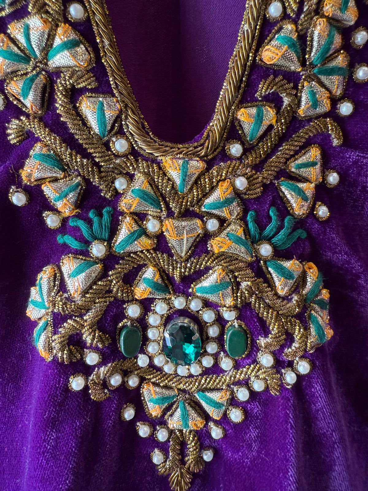 Premium Velvet Co-Ord with Heavy Zari & Stone Work