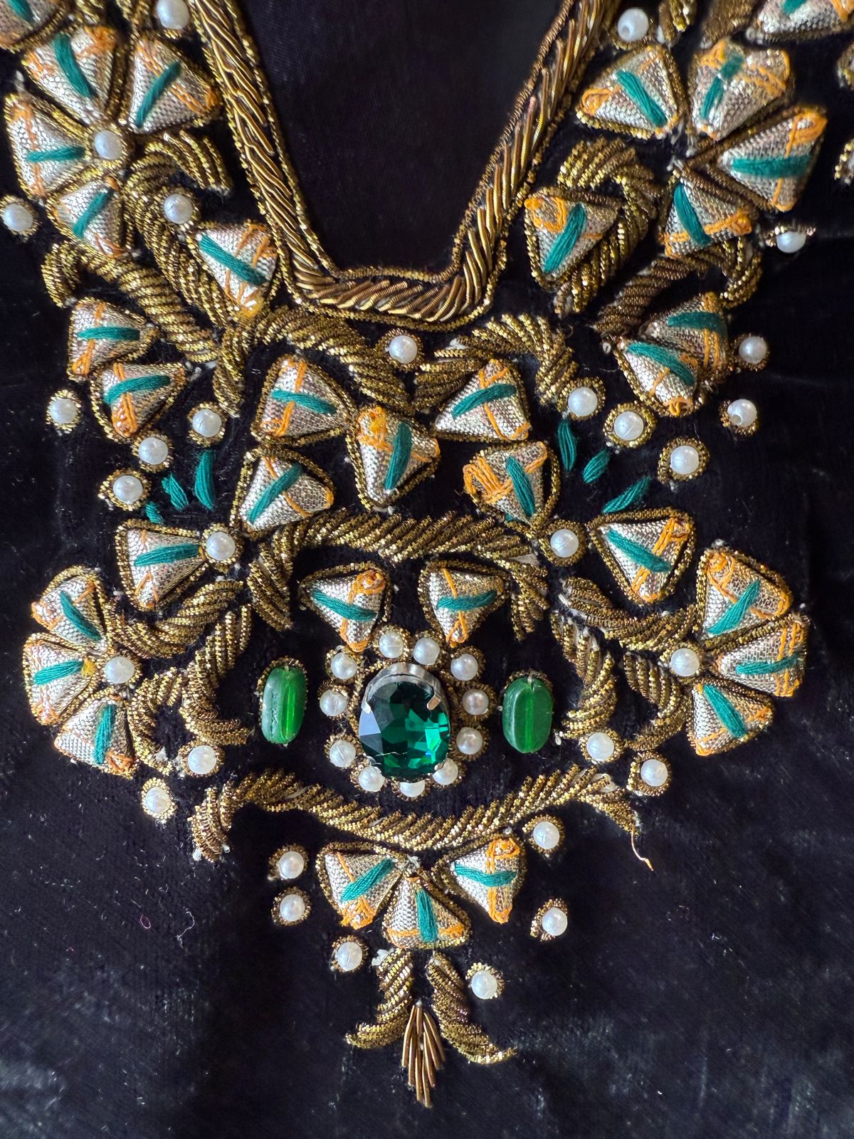 Premium Velvet Co-Ord with Heavy Zari & Stone Work