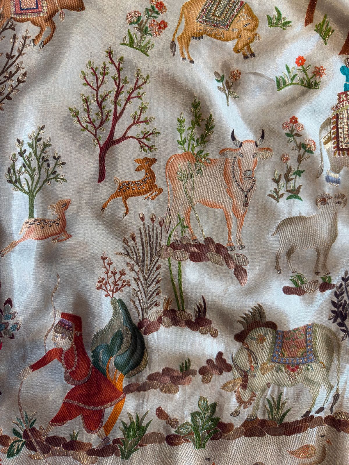 Pure crepe 5 meters fabric for Shirt