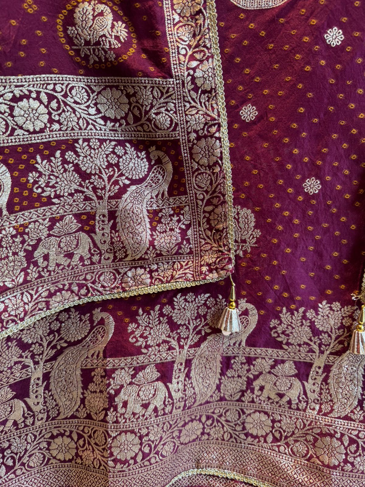 Pure Silk bandhani Suit