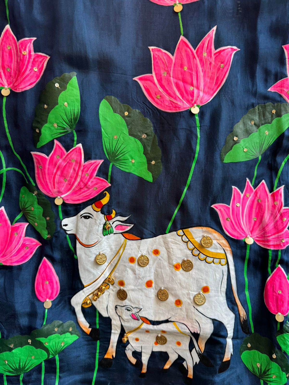 Beautiful hand-painted suit