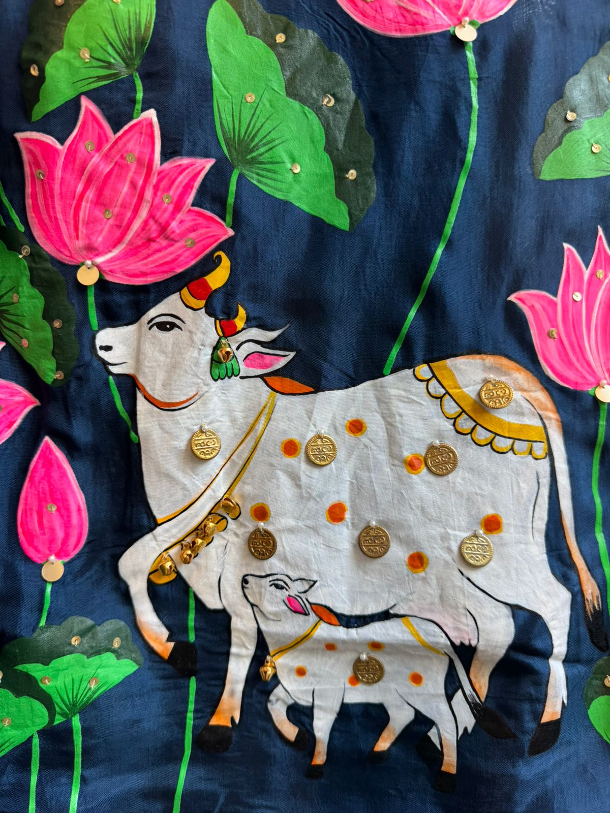 Beautiful hand-painted suit