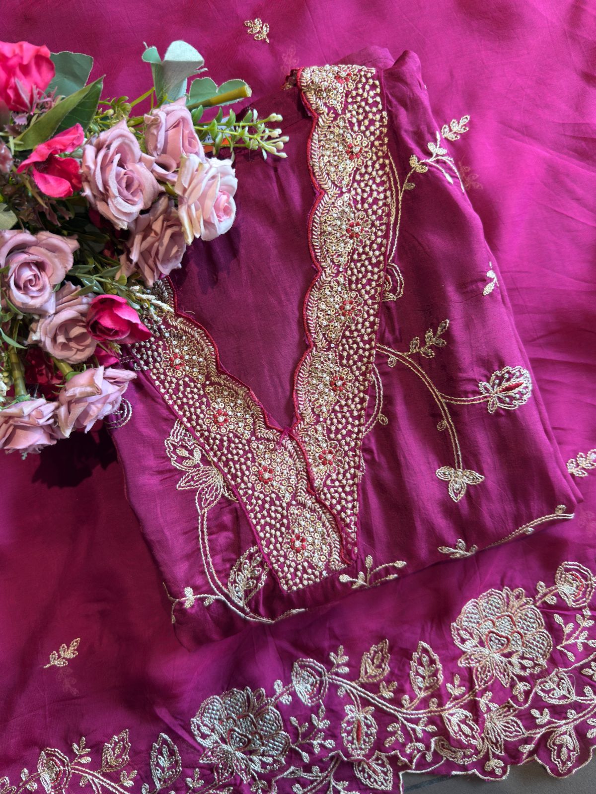 Pure Silk Unstitched suit