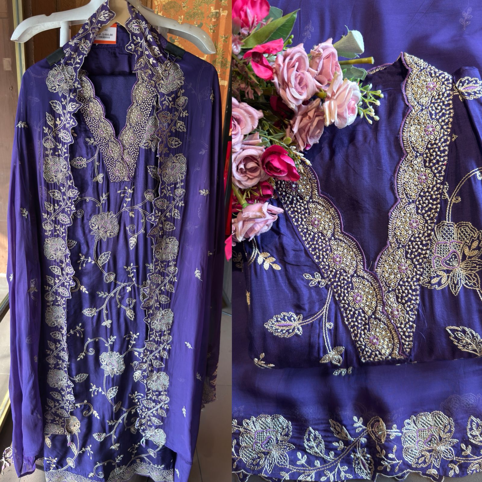 Pure Silk Unstitched suit