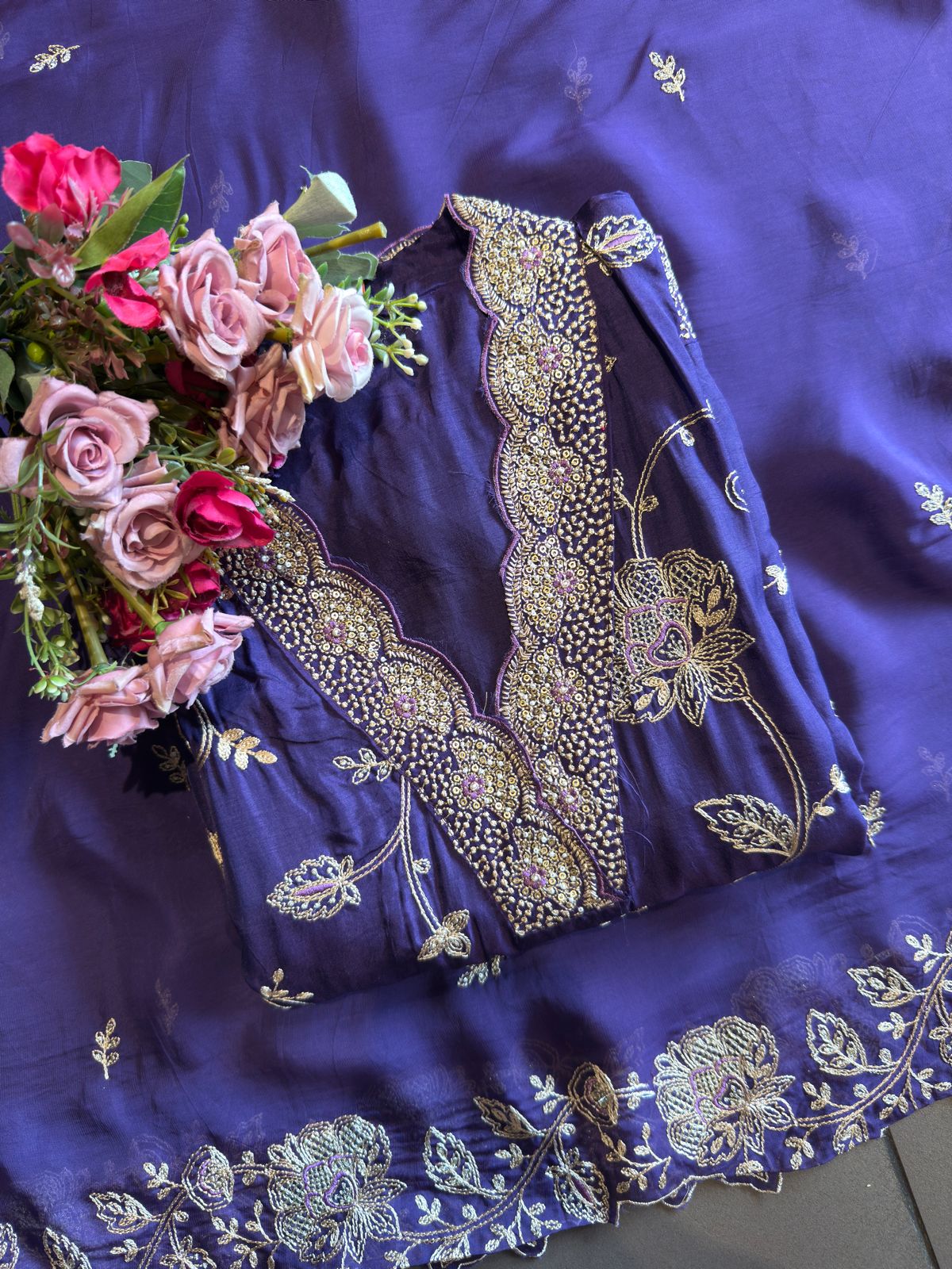 Pure Silk Unstitched suit