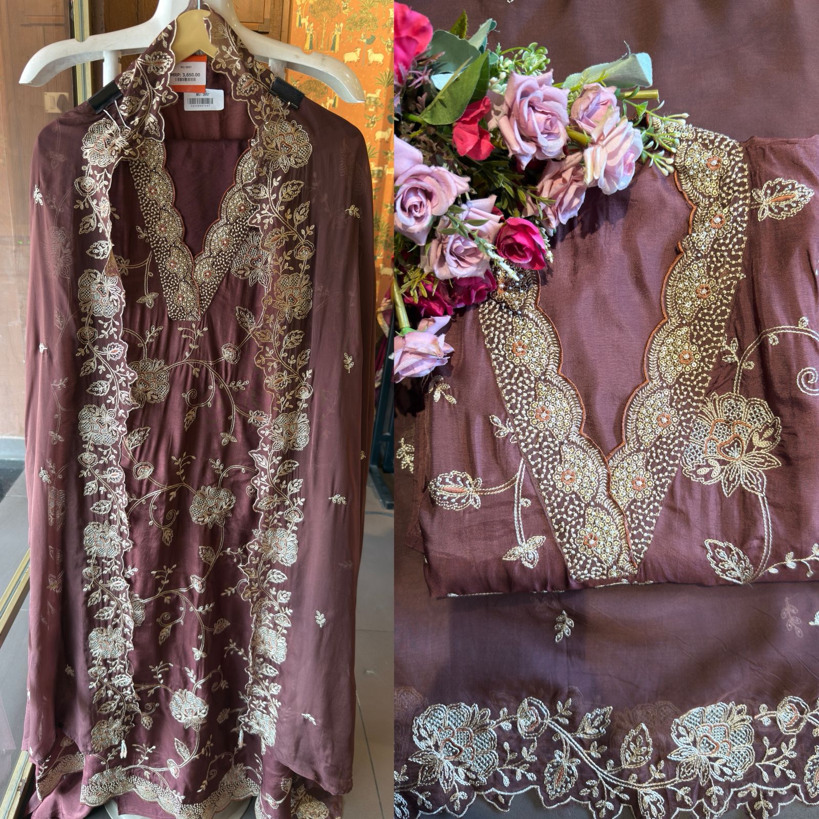 Pure Silk Unstitched suit