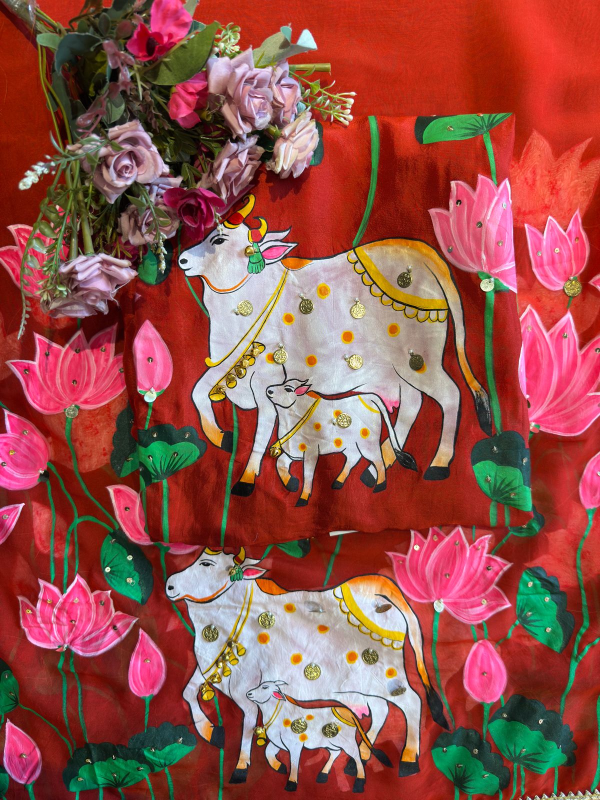 Beautiful hand-painted suit