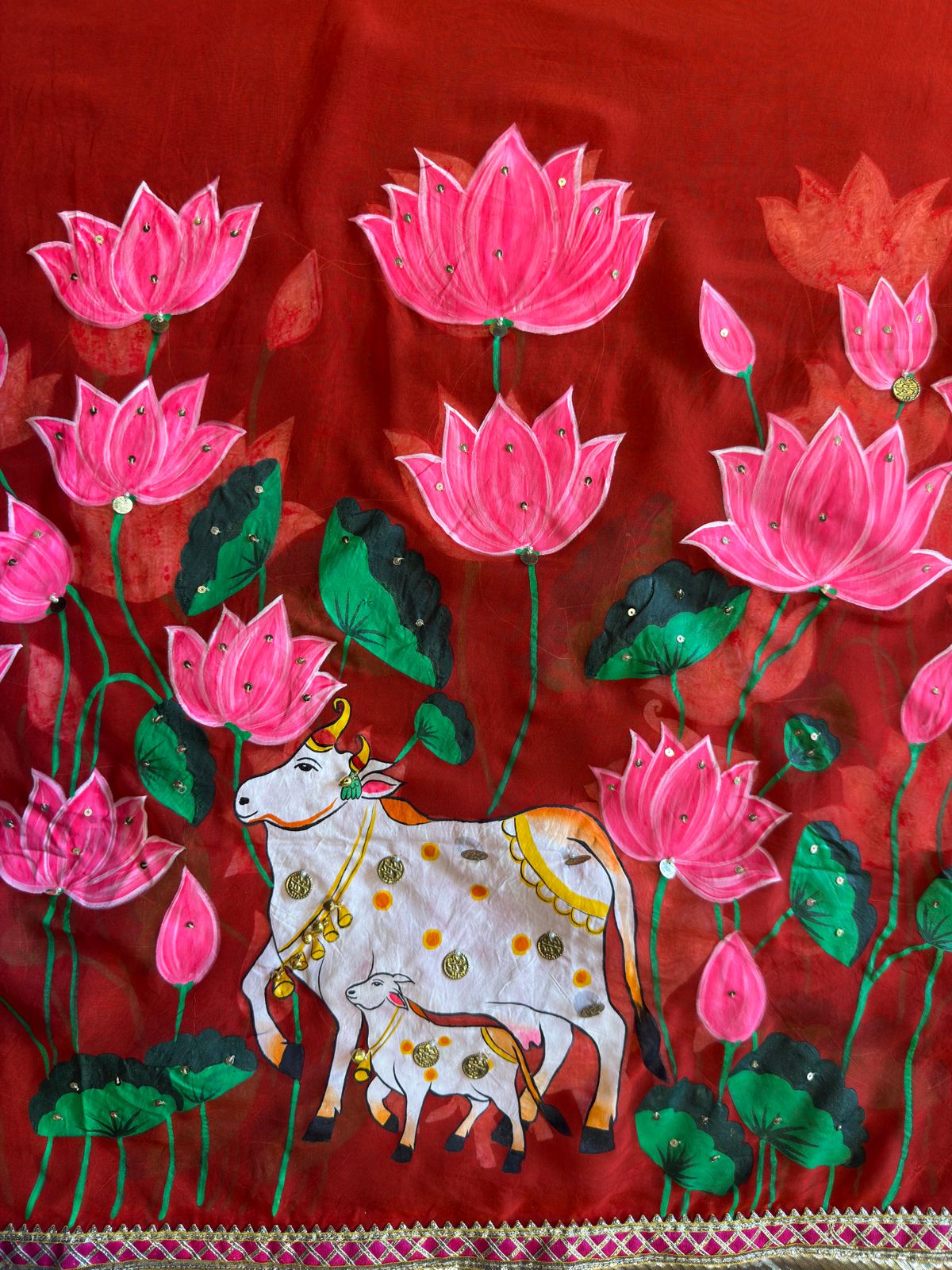 Beautiful hand-painted suit