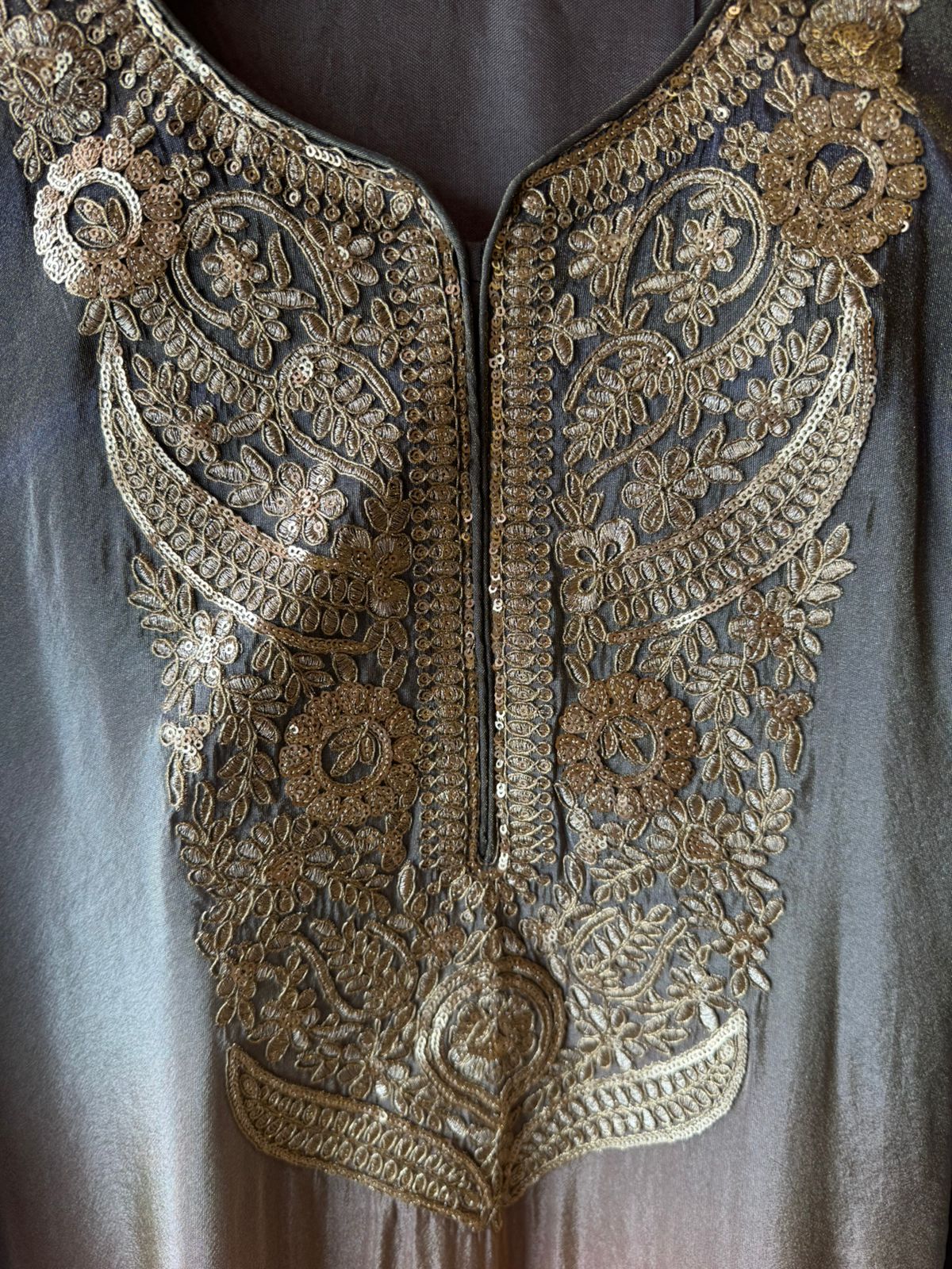 Straight long kurti with a relaxed fit