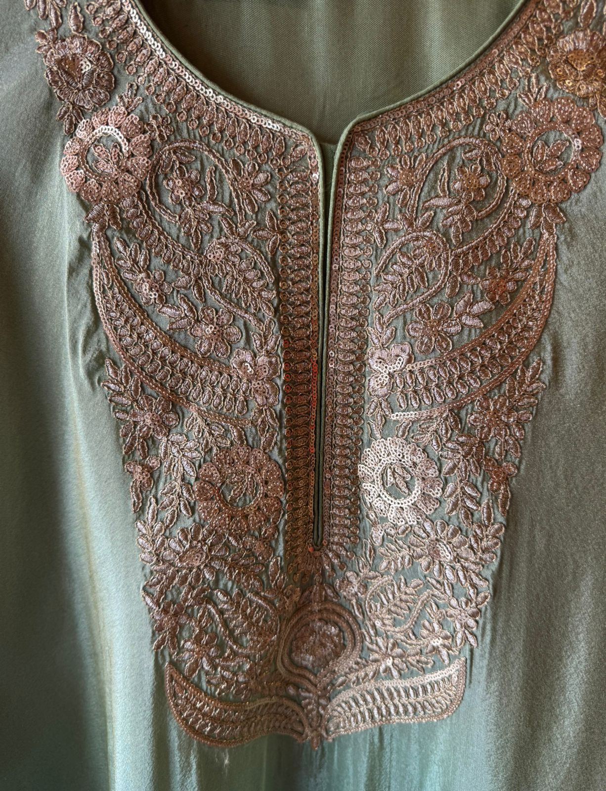 Straight long kurti with a relaxed fit