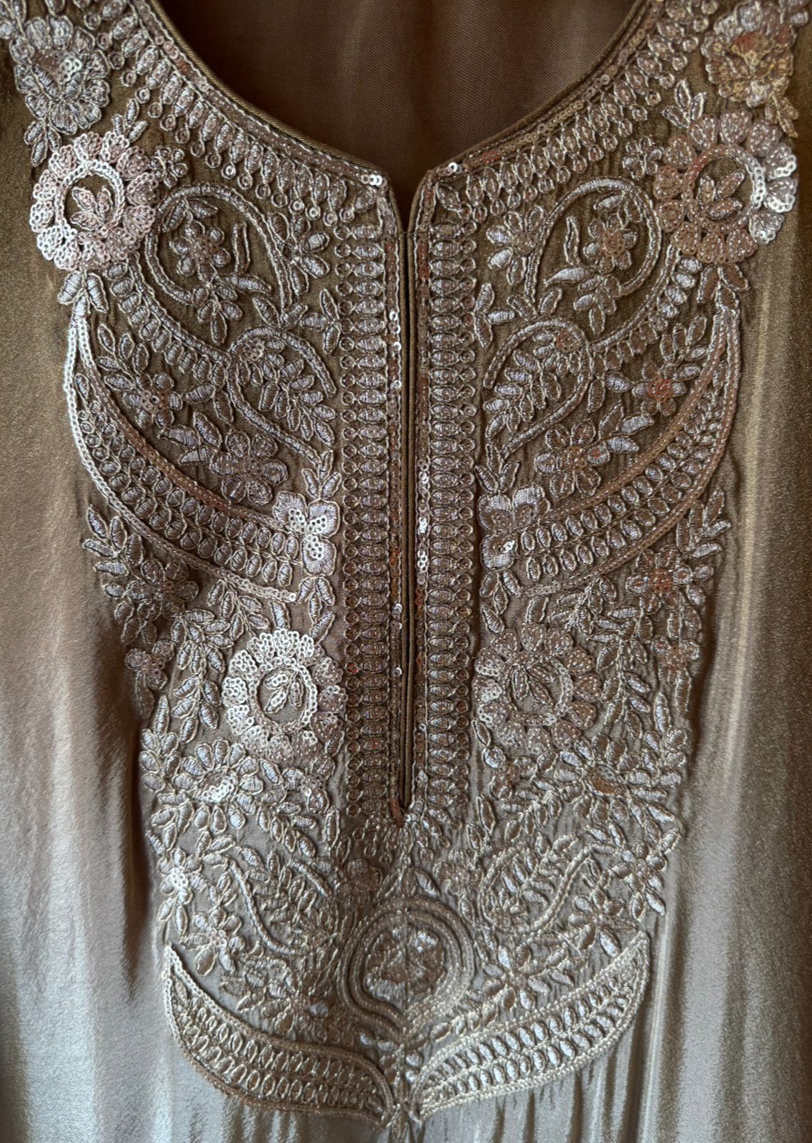 Straight long kurti with a relaxed fit