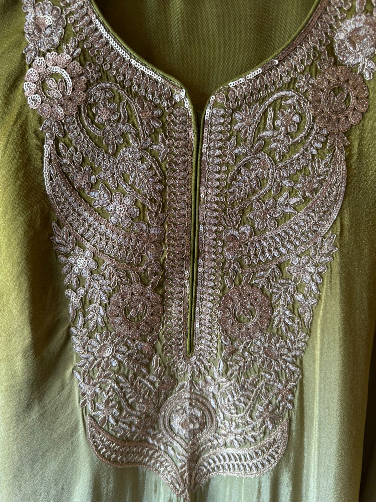 Straight long kurti with a relaxed fit