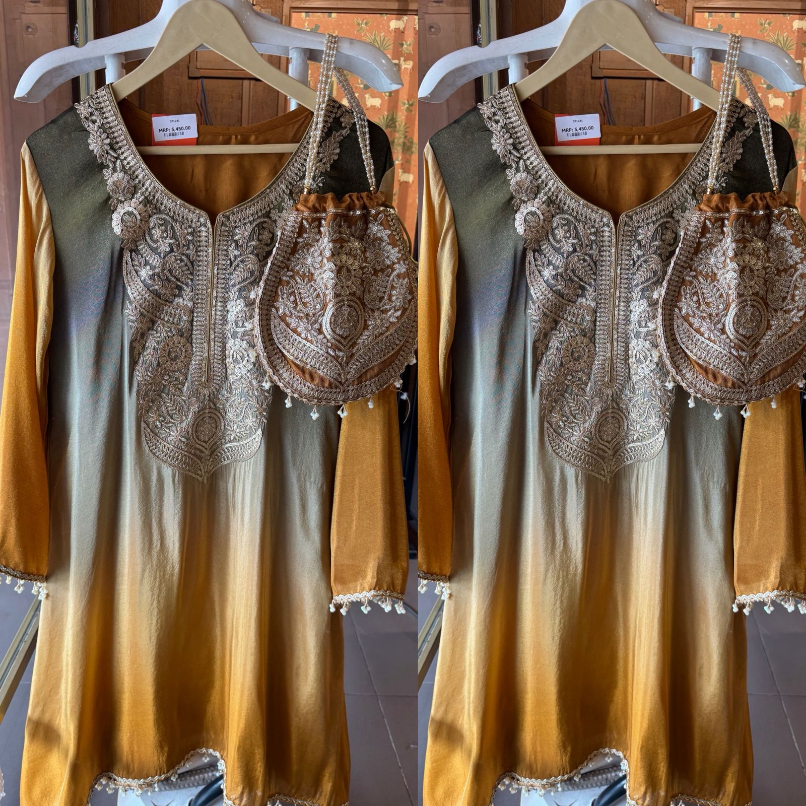 Straight long kurti with a relaxed fit