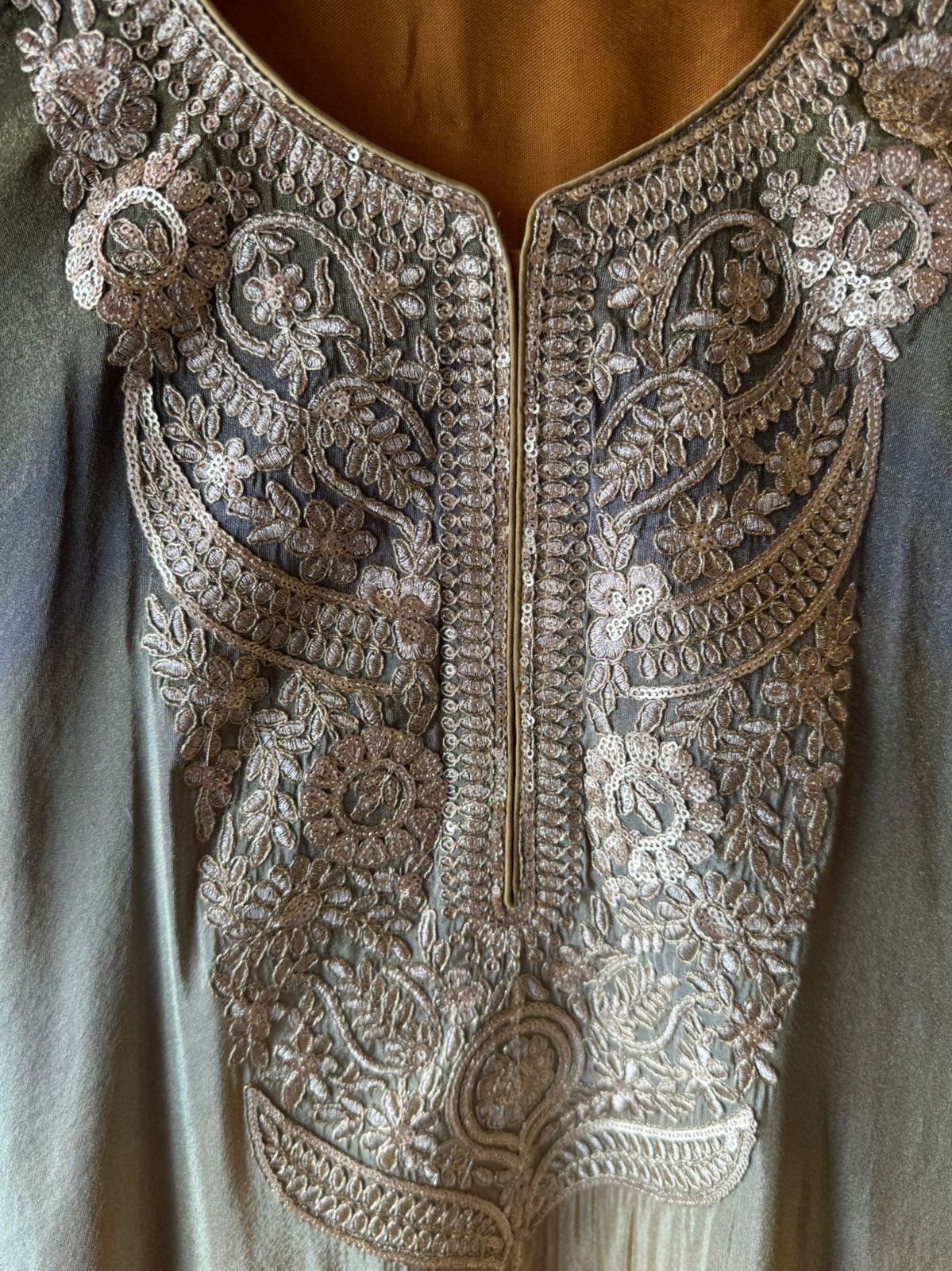 Straight long kurti with a relaxed fit