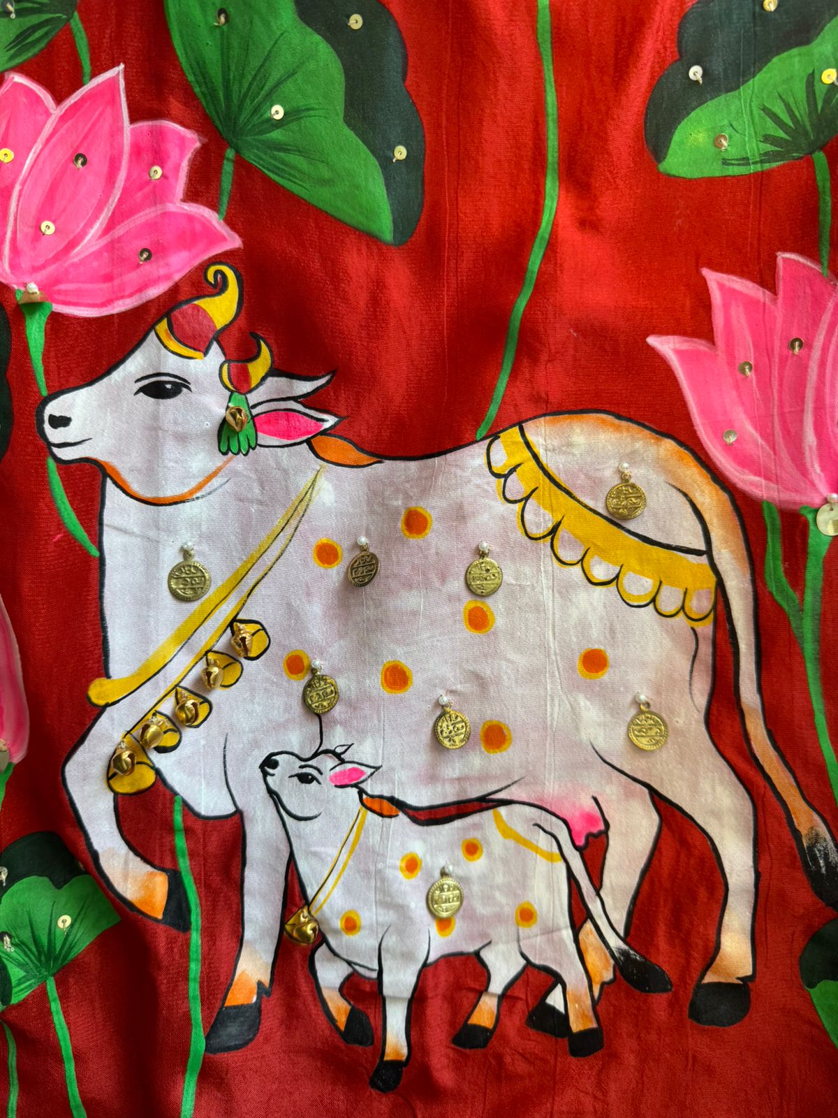 Beautiful hand-painted suit