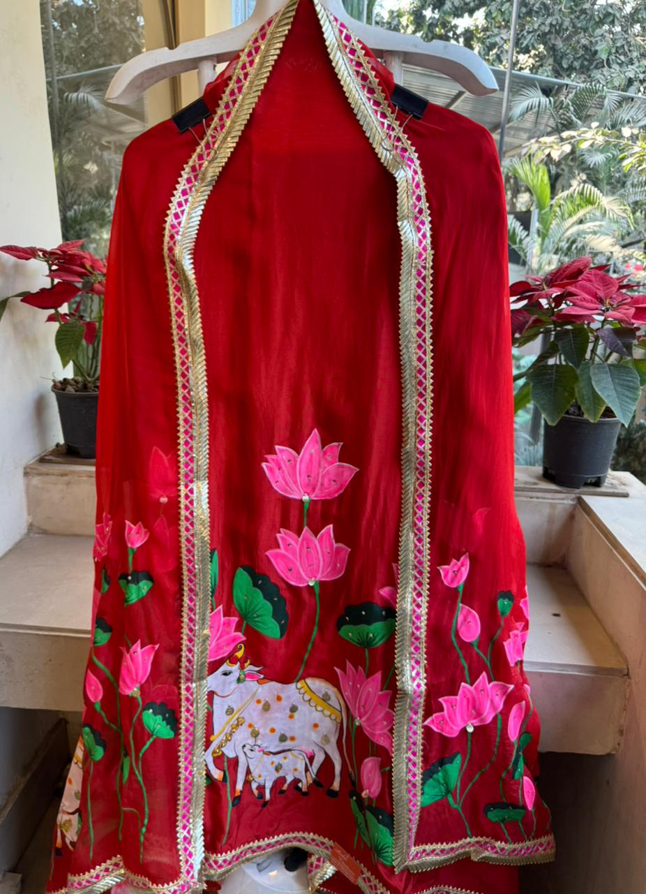 Beautiful hand-painted suit