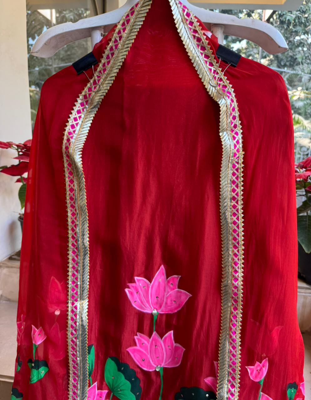 Beautiful hand-painted suit