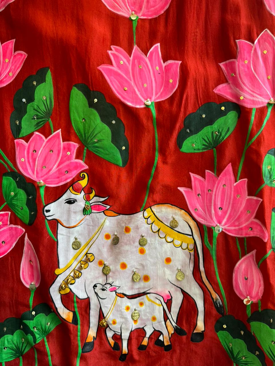 Beautiful hand-painted suit