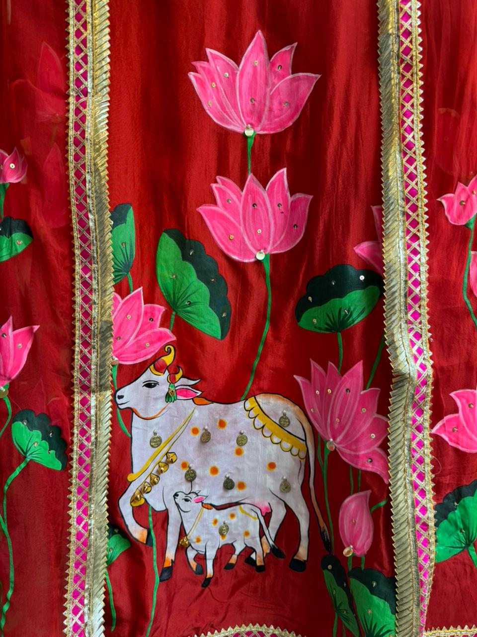 Beautiful hand-painted suit