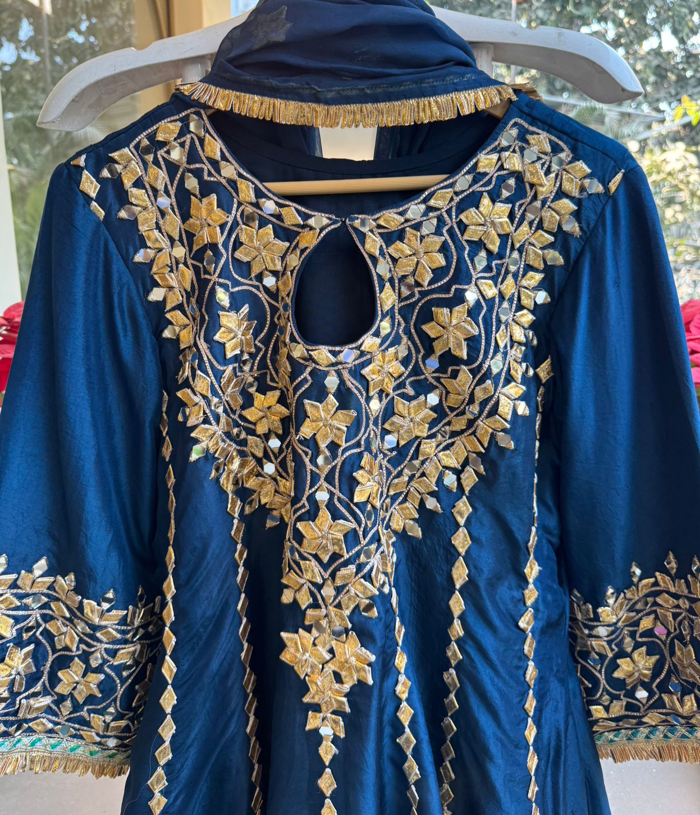 Silk anarkali set