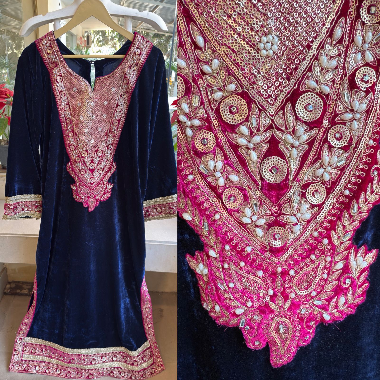 Regal Velvet Long Dress