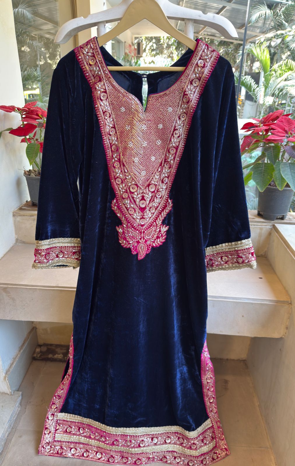 Regal Velvet Long Dress