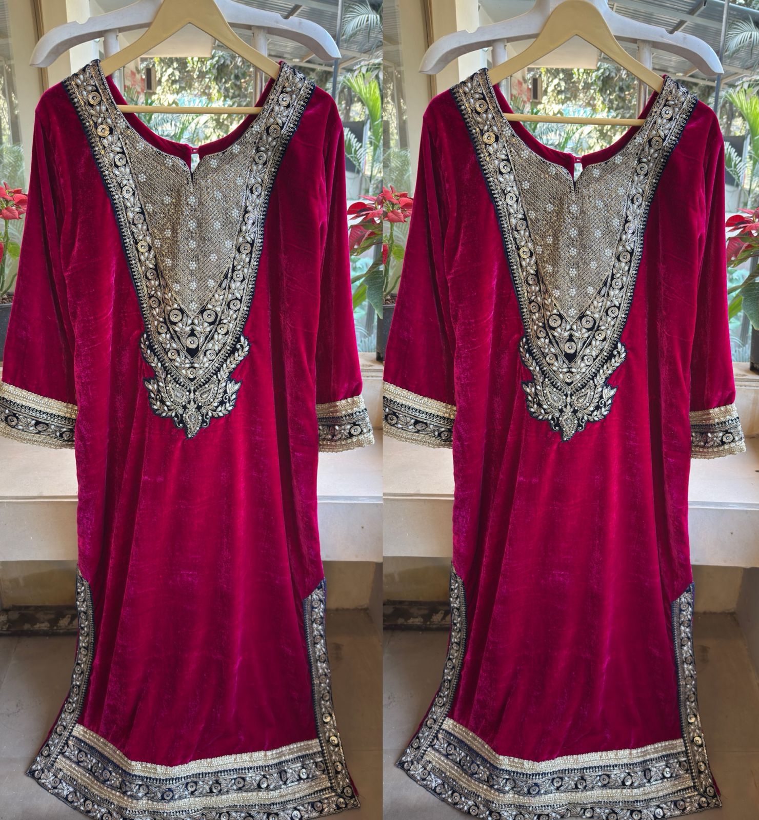 Regal Velvet Long Dress