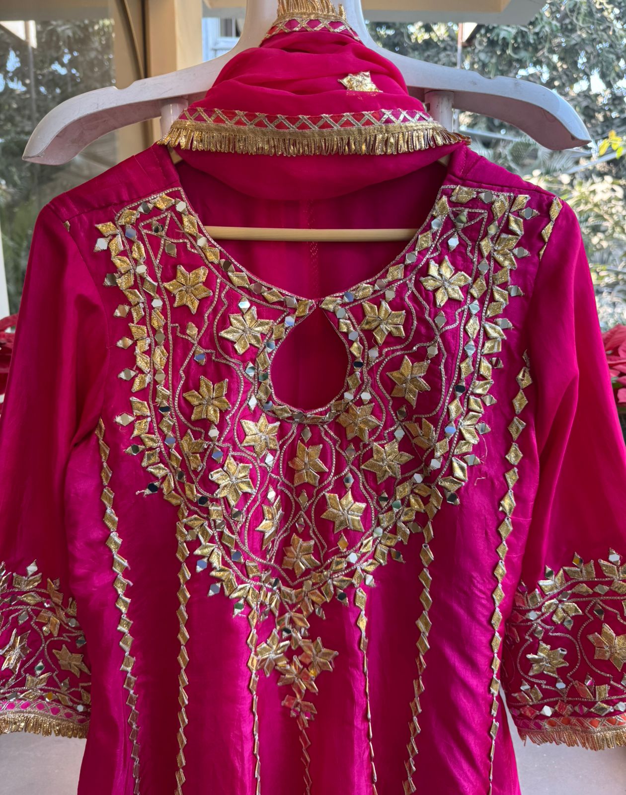 Silk anarkali set