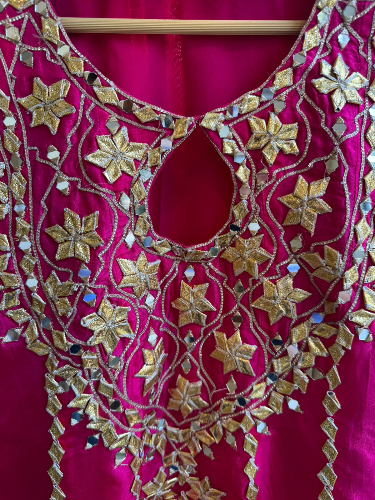 Silk anarkali set