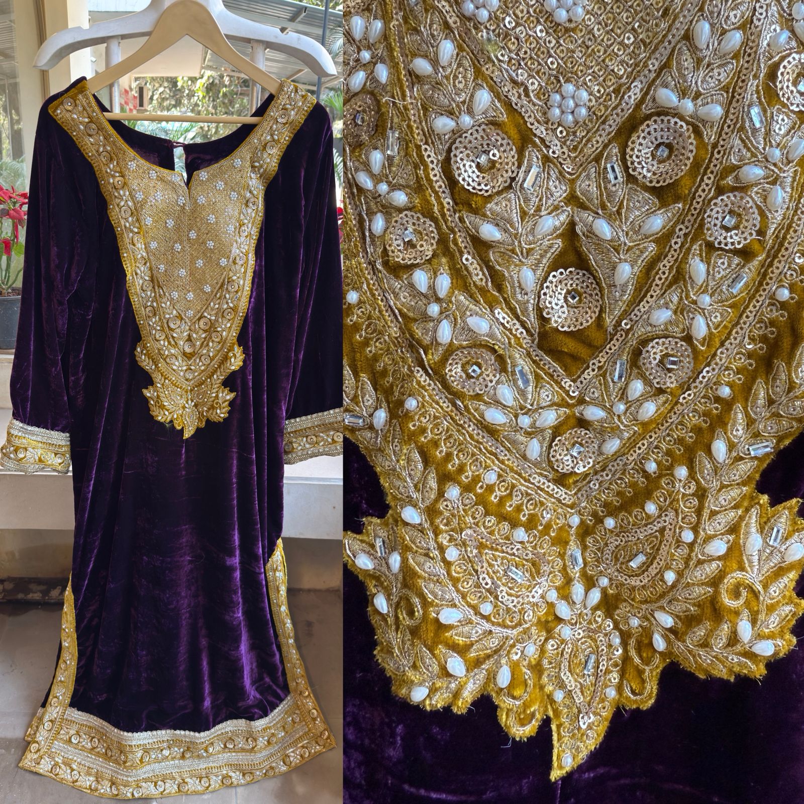 Regal Velvet Long Dress