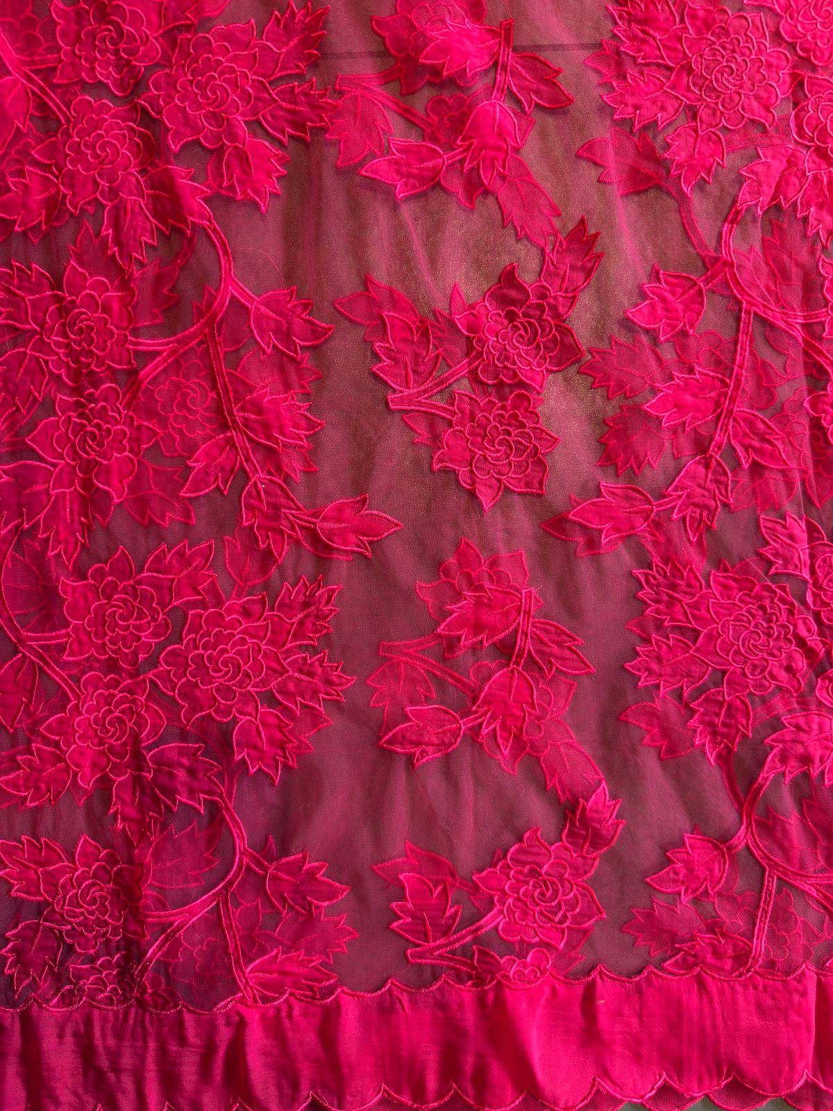 Soft organza unstitched Kurta