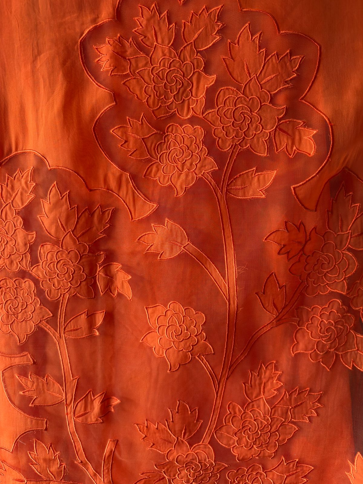 Soft organza unstitched Kurta