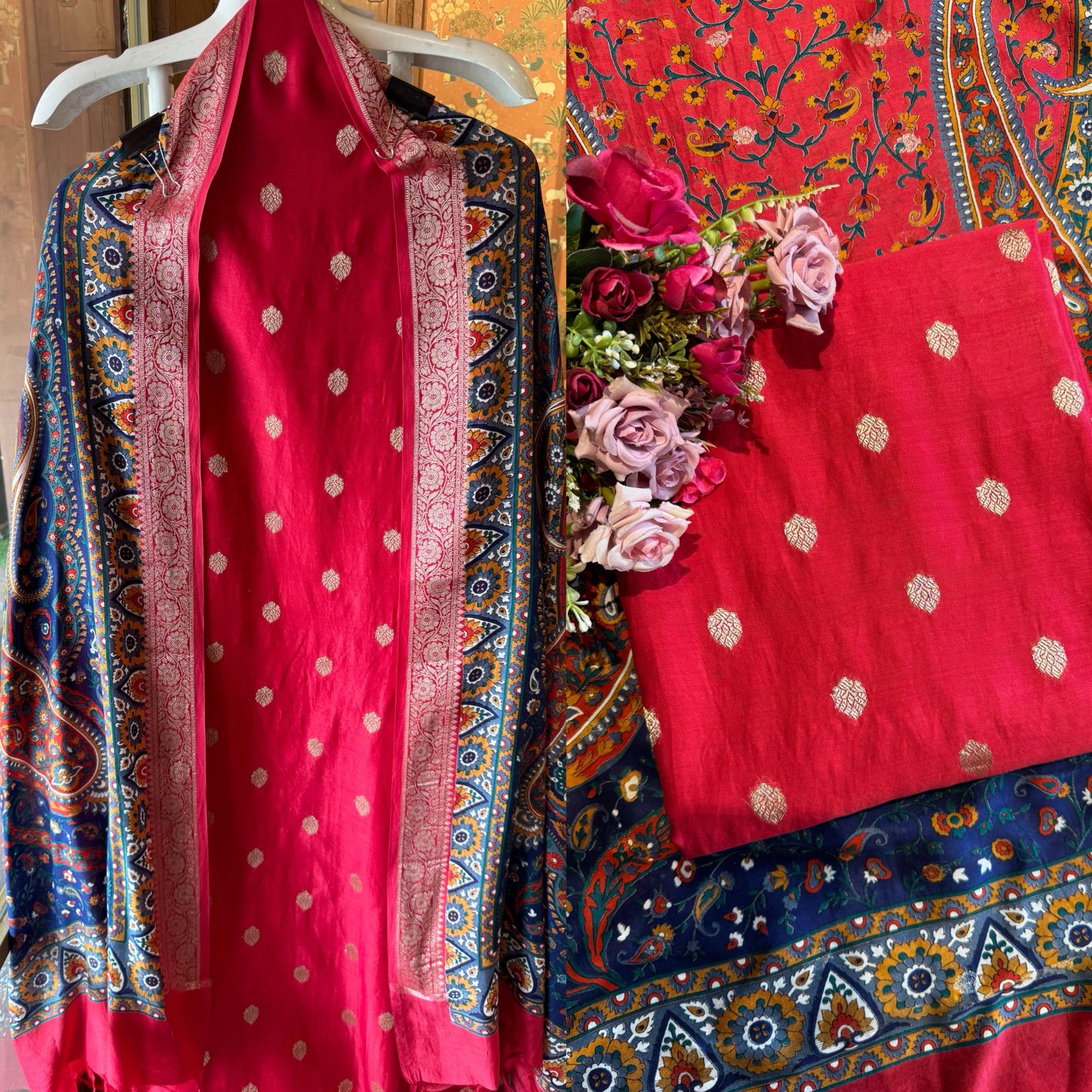 Maheshwari Silk Suit