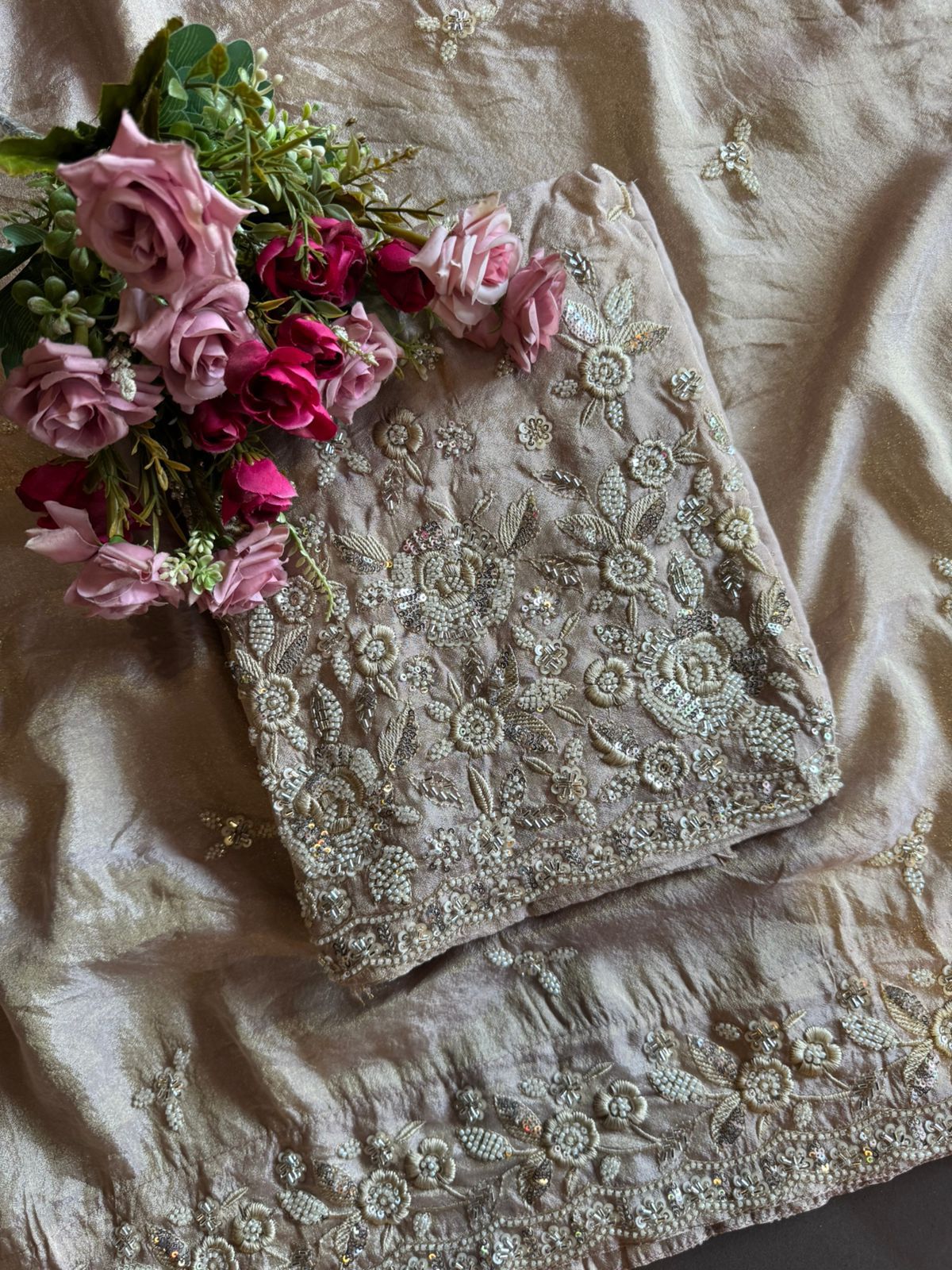 Pure shimmer tissue shirt