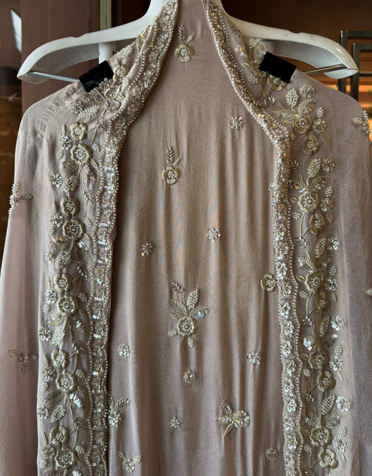 Pure shimmer tissue shirt