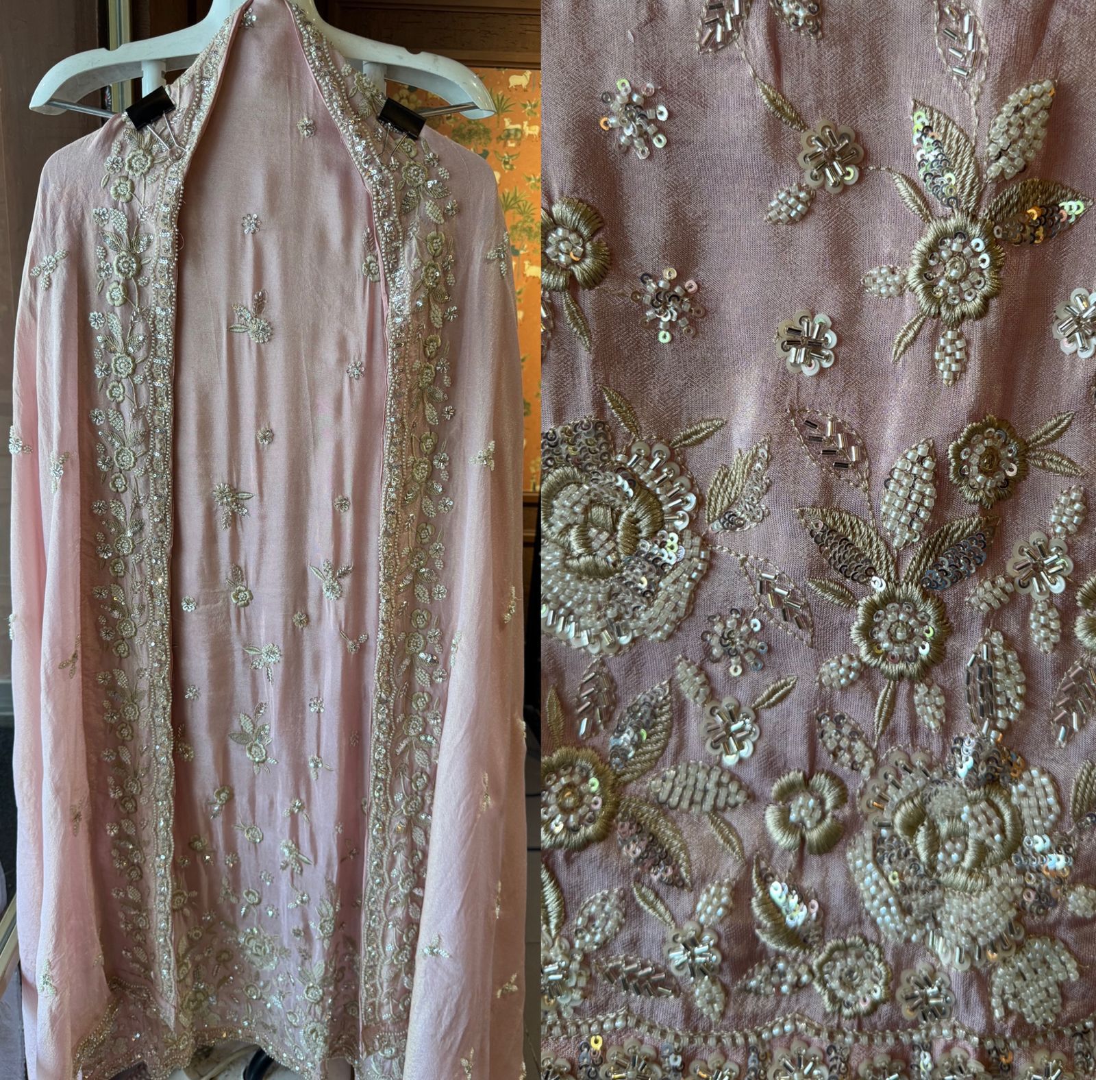 Pure shimmer tissue shirt