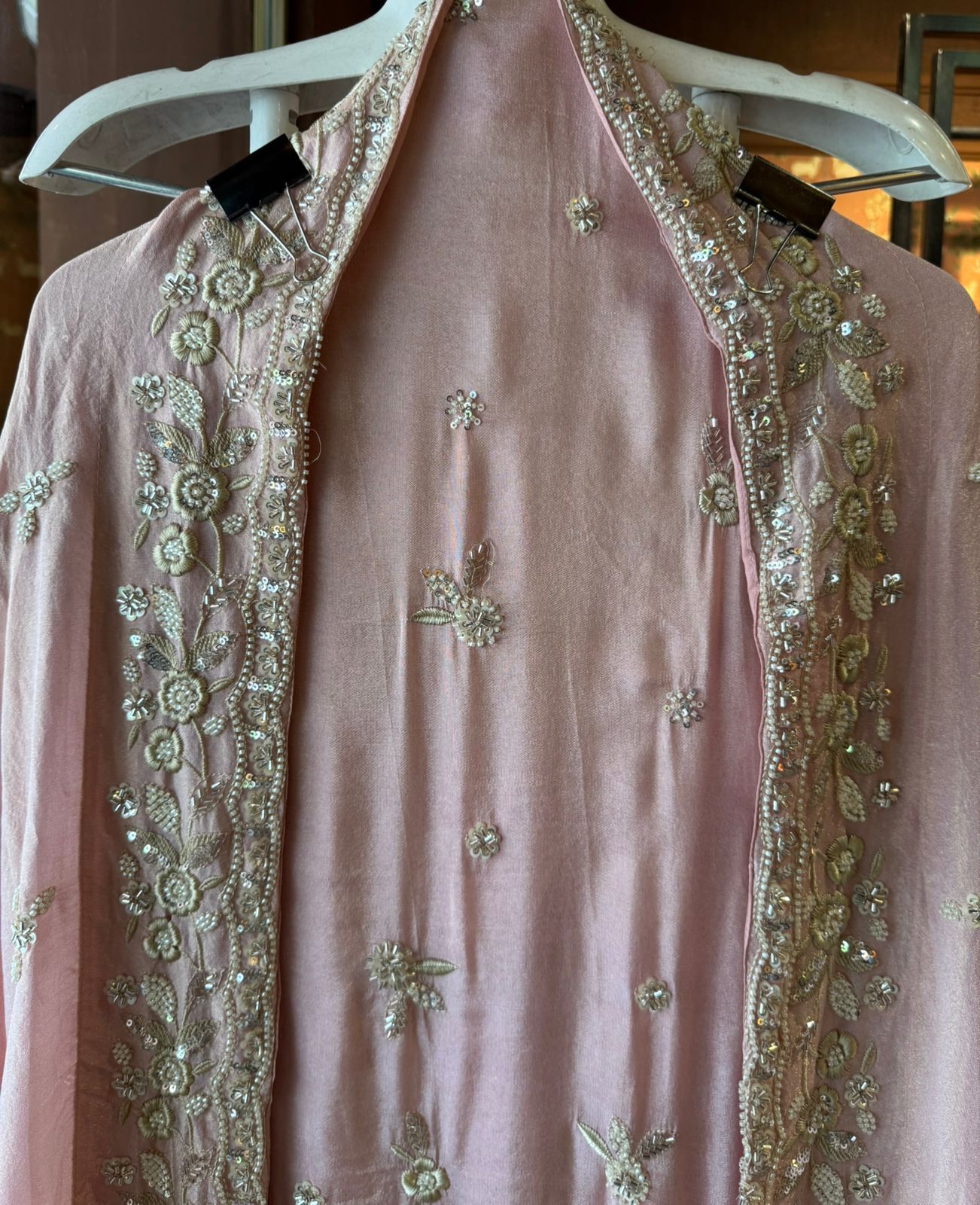 Pure shimmer tissue shirt