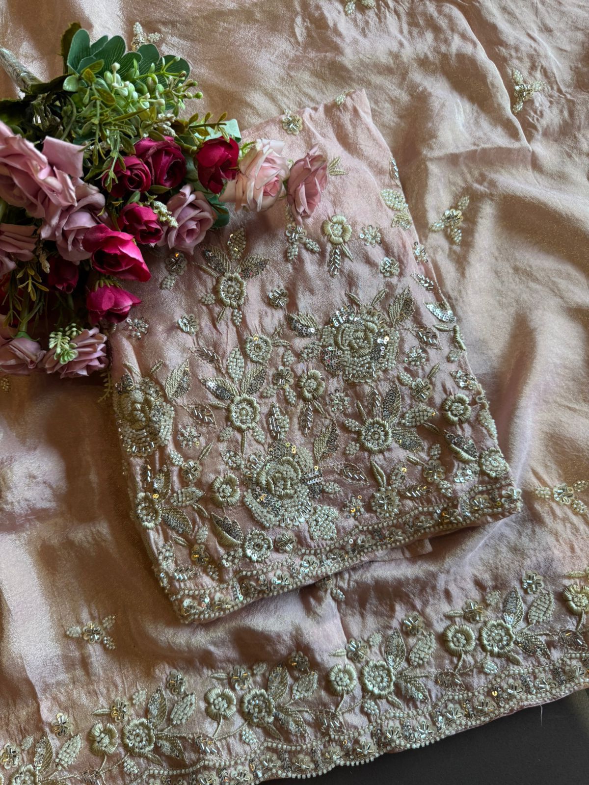 Pure shimmer tissue shirt