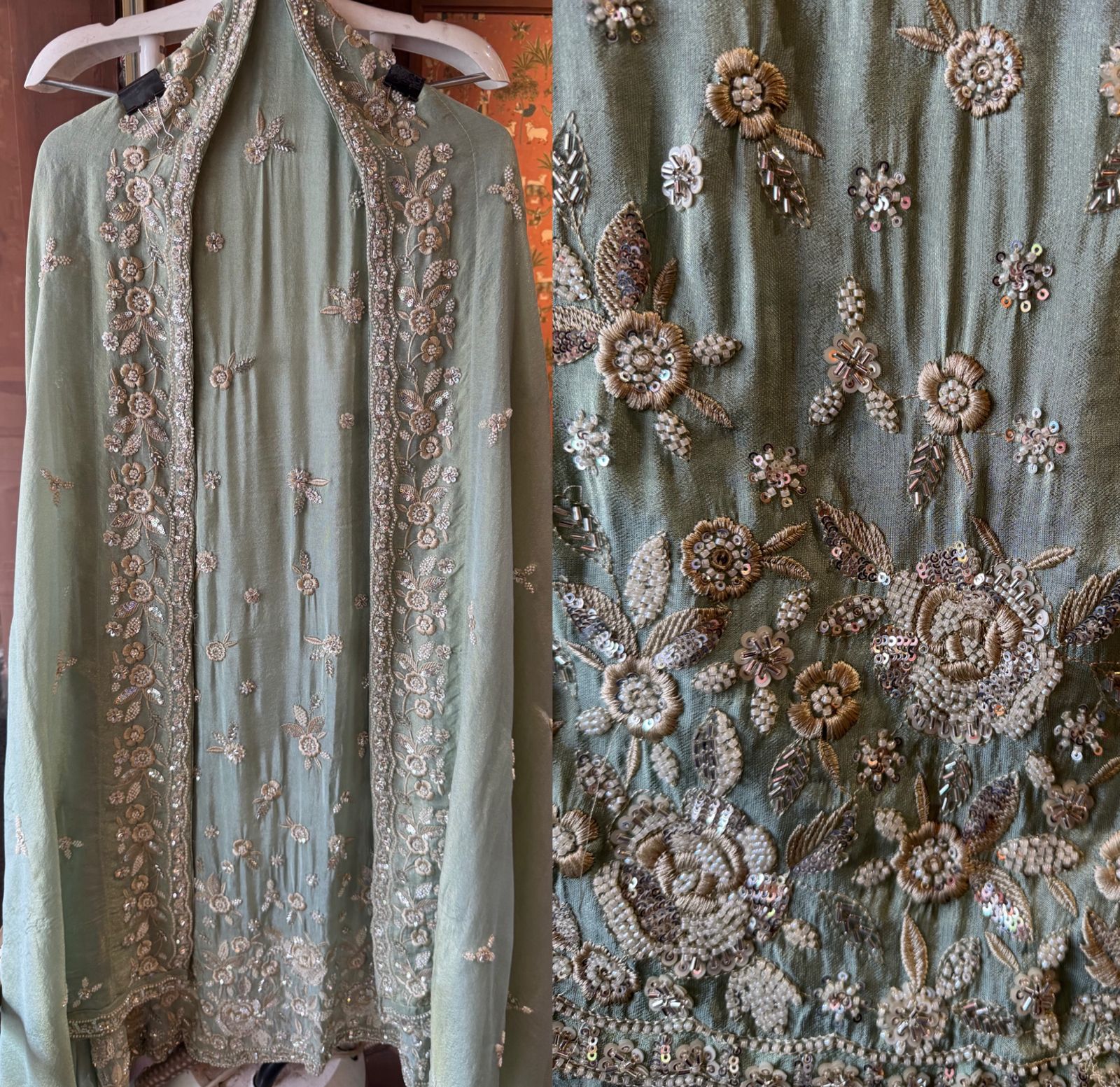 Pure shimmer tissue shirt