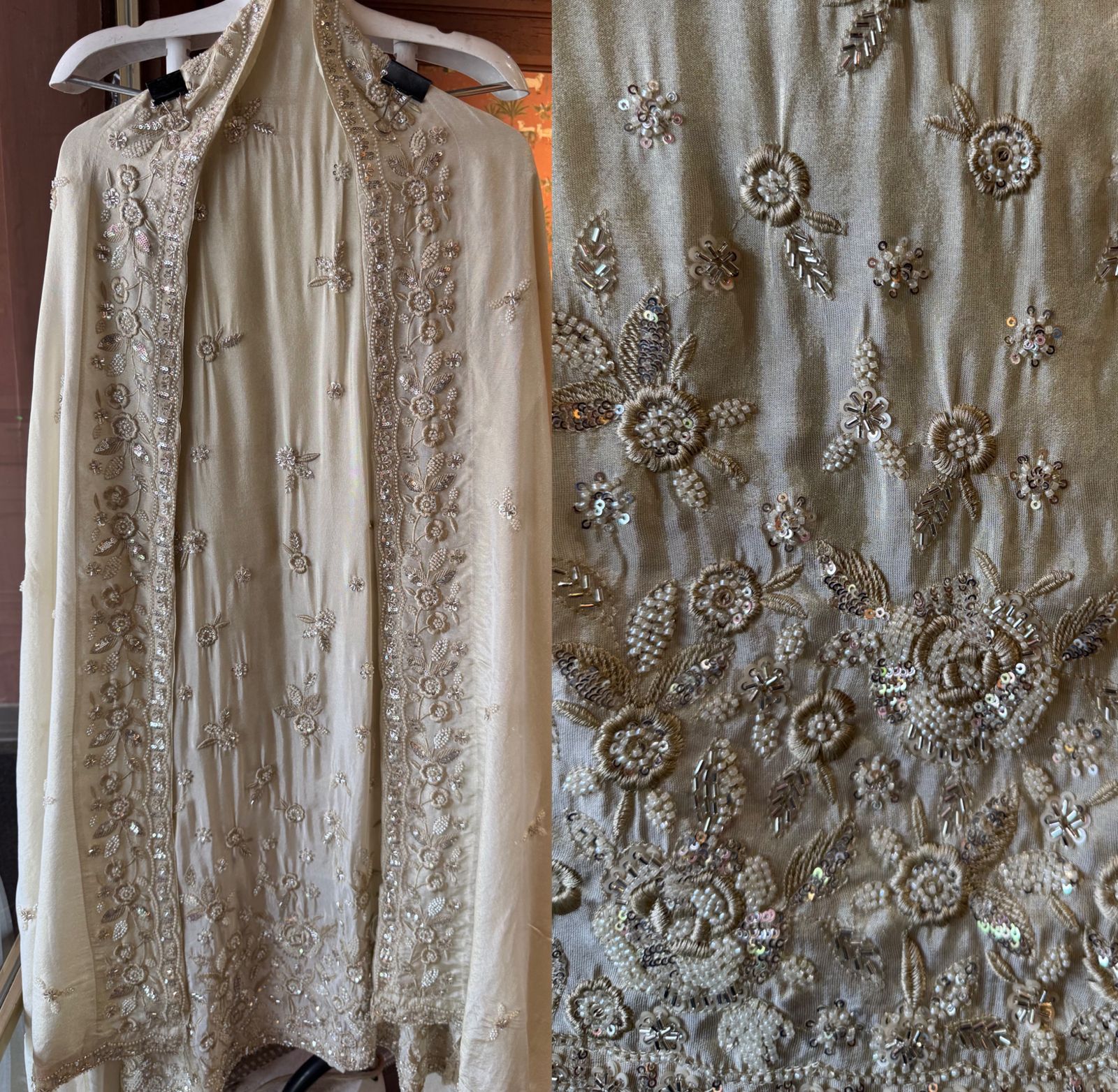 Pure shimmer tissue shirt