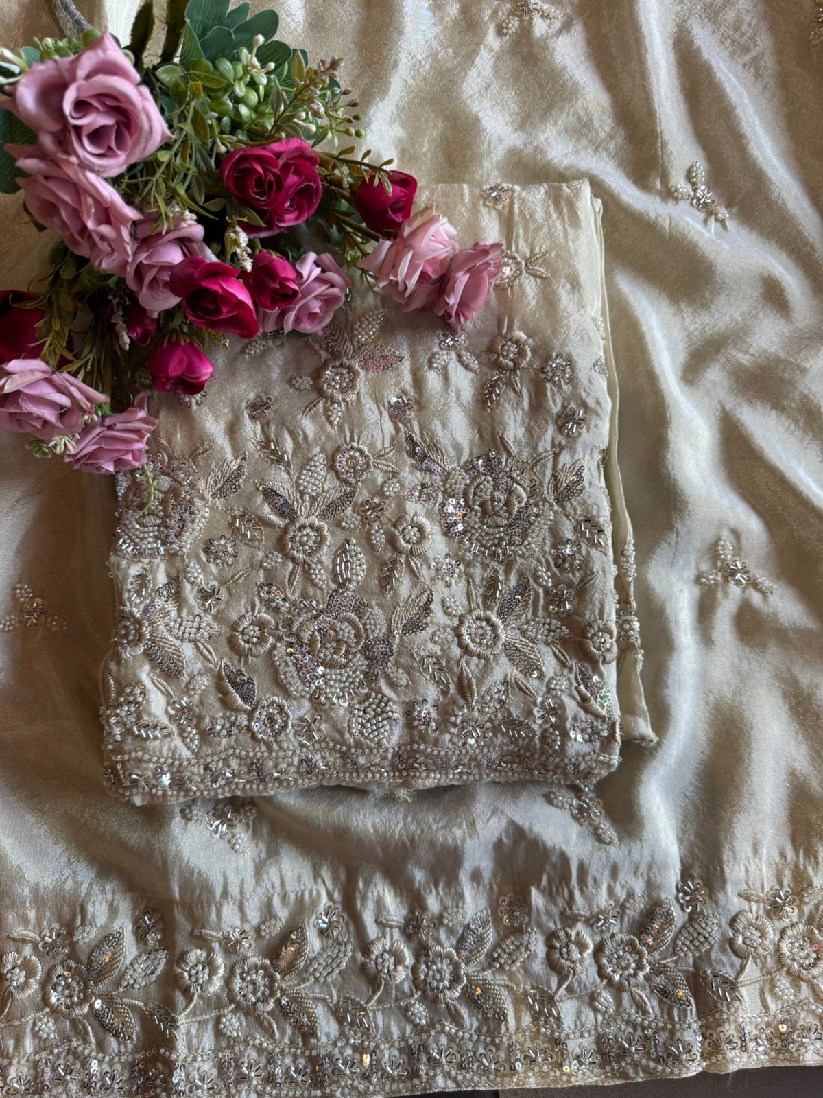 Pure shimmer tissue shirt