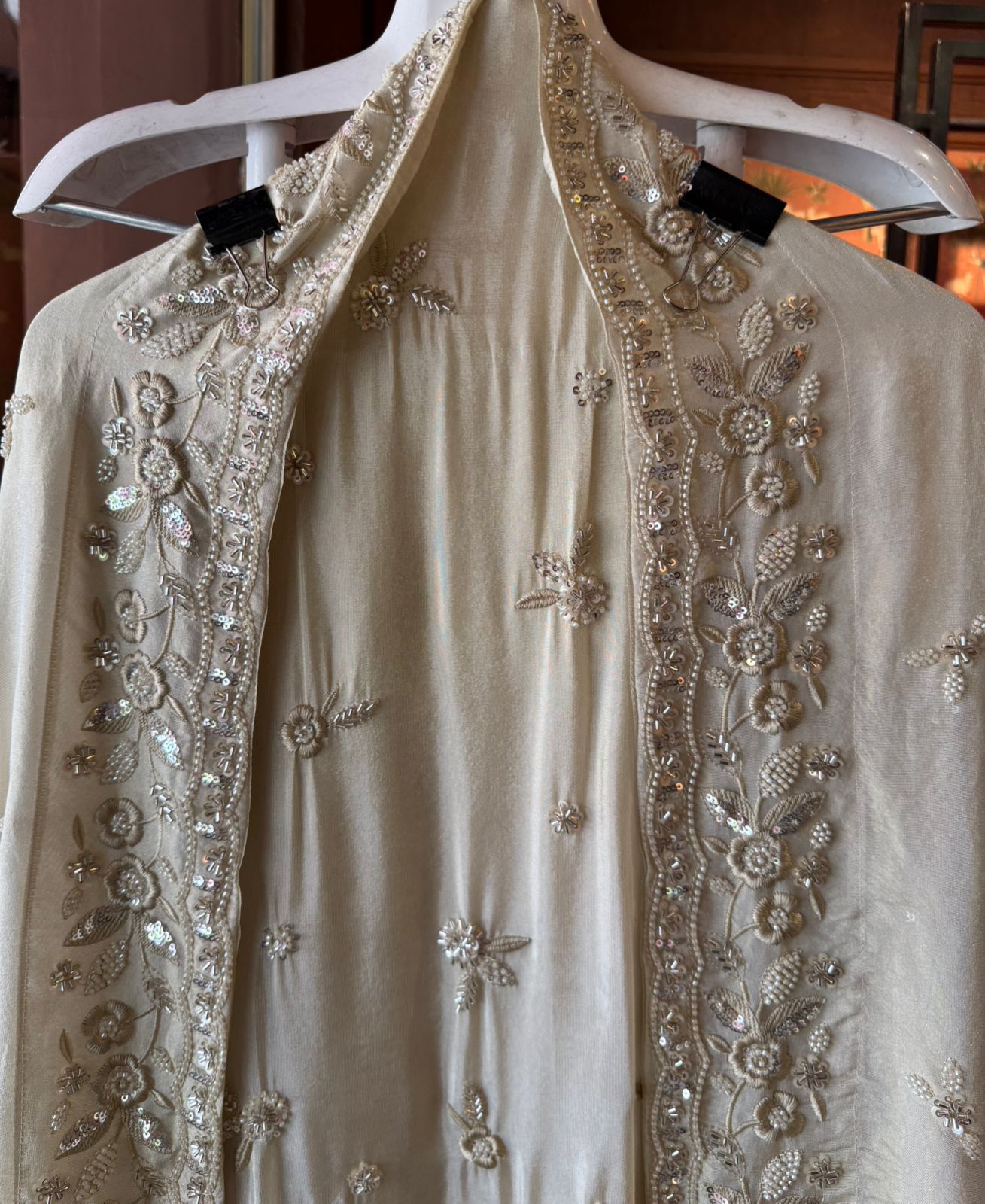 Pure shimmer tissue shirt