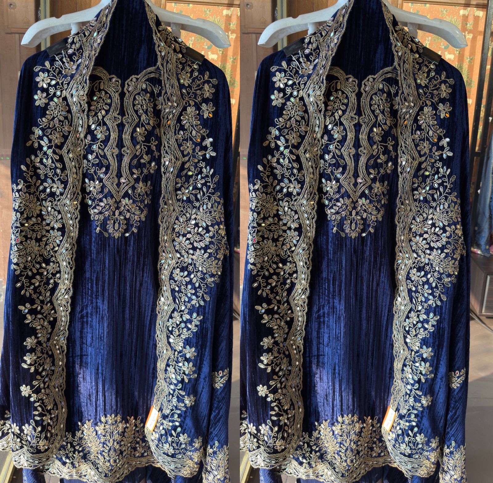 Crushed Velvet Unstitched Suits