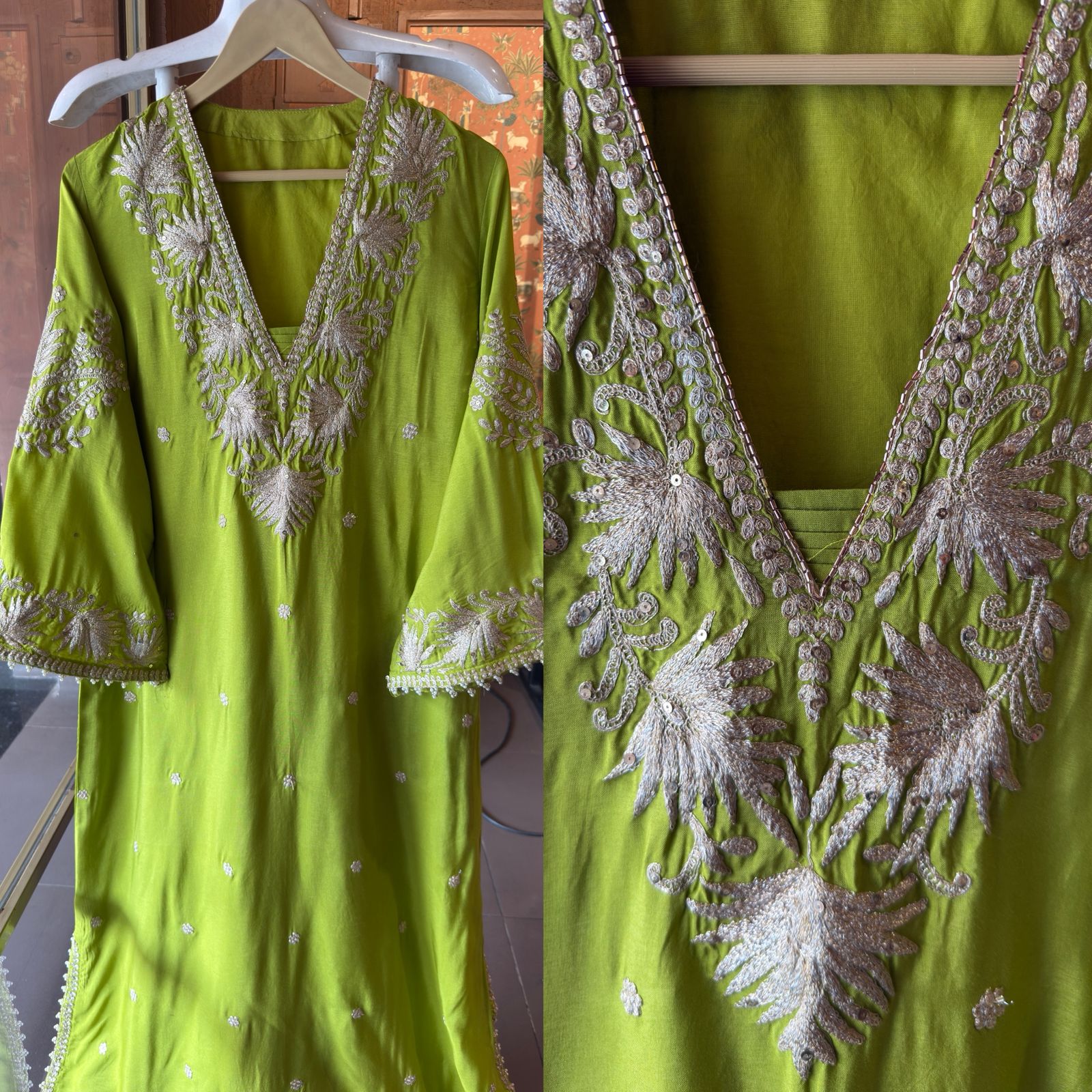 Straight Cut Raw Silk tunic