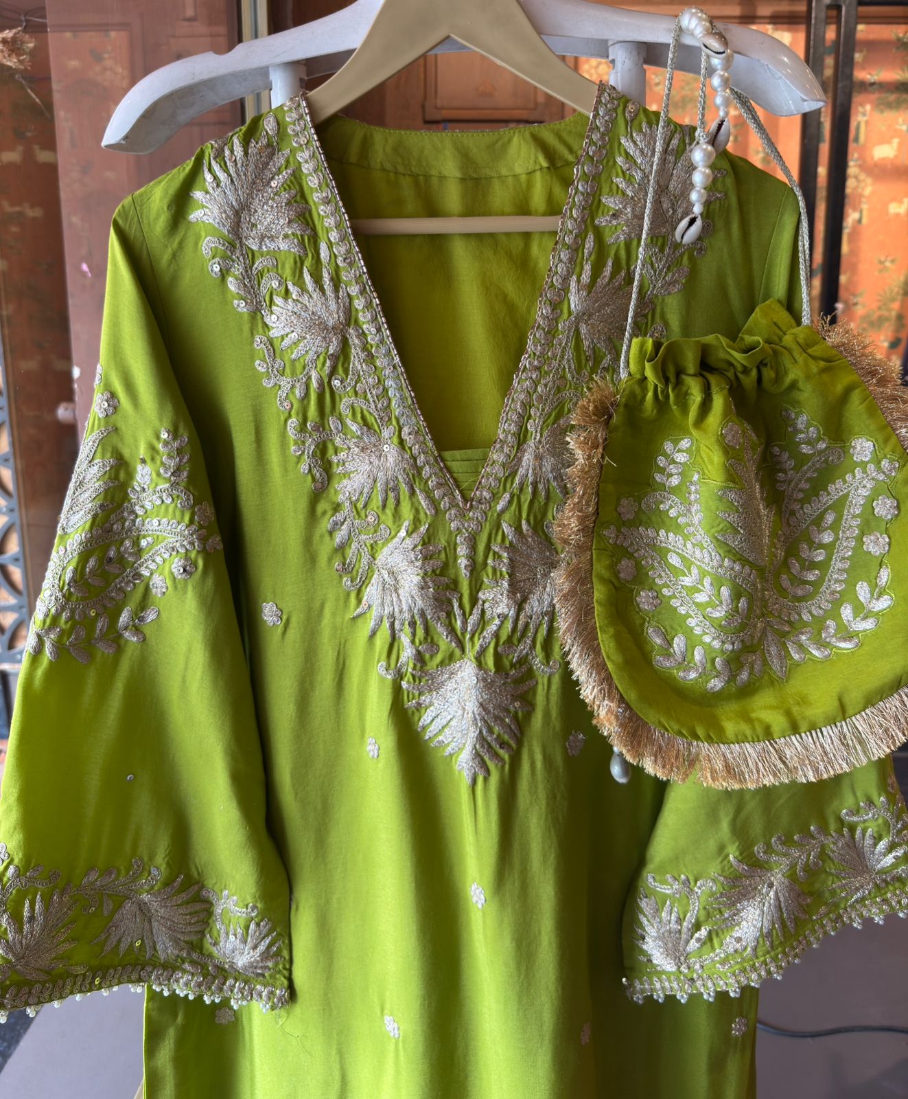 Straight Cut Raw Silk tunic