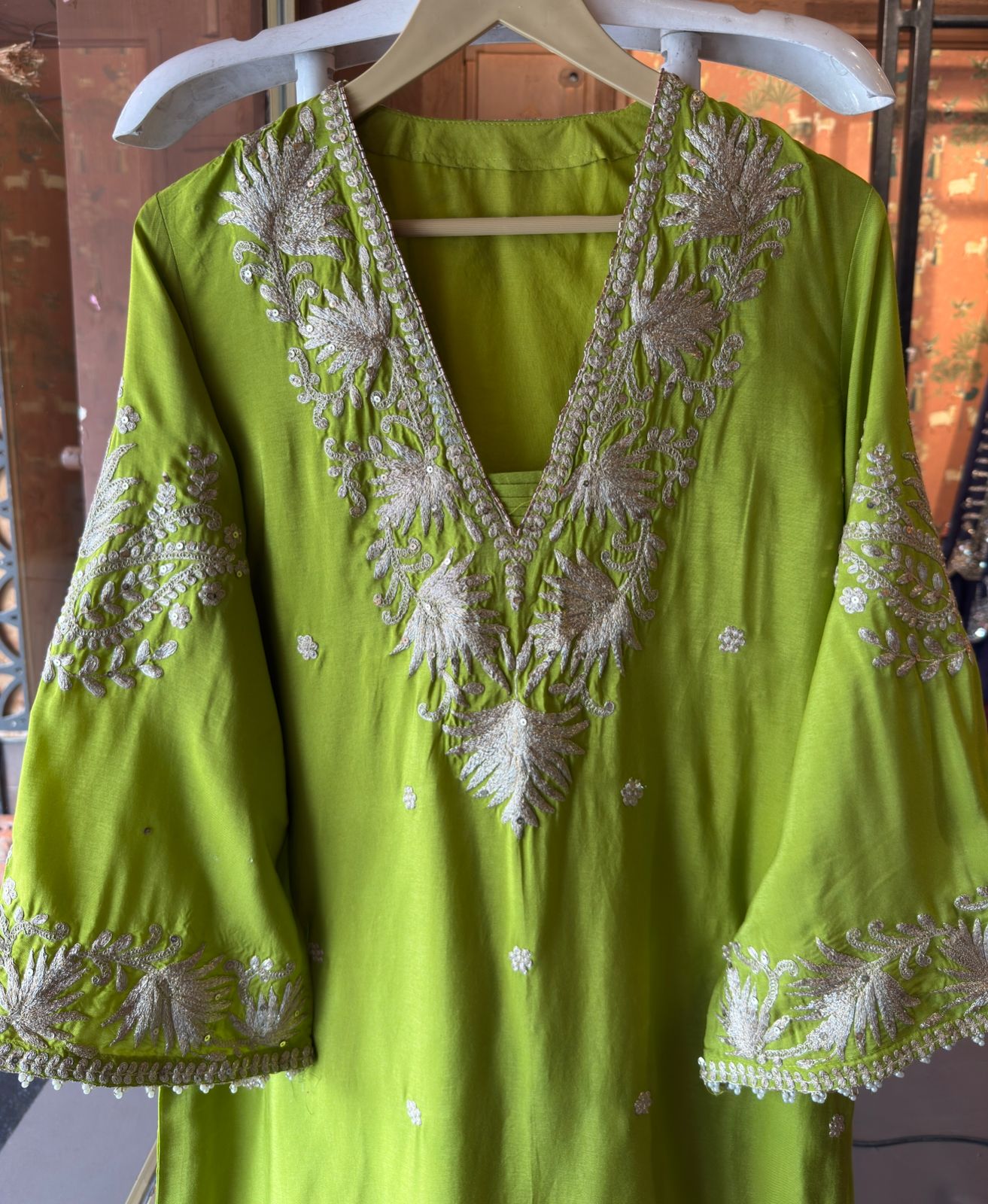 Straight Cut Raw Silk tunic