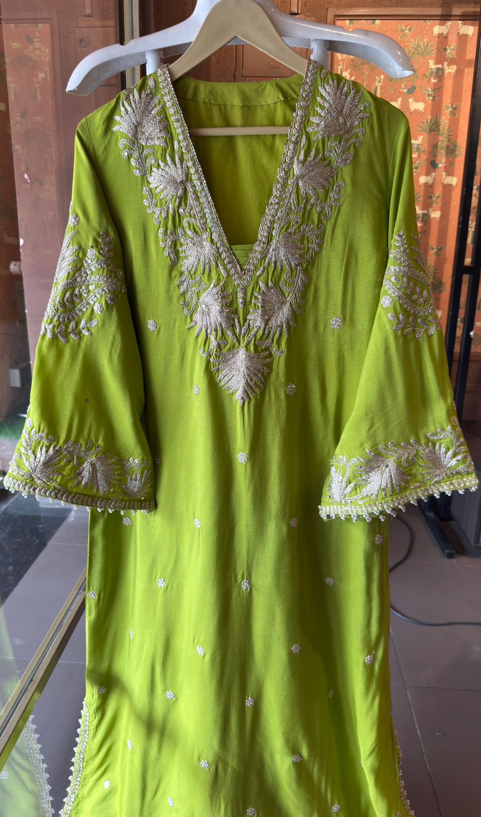 Straight Cut Raw Silk tunic