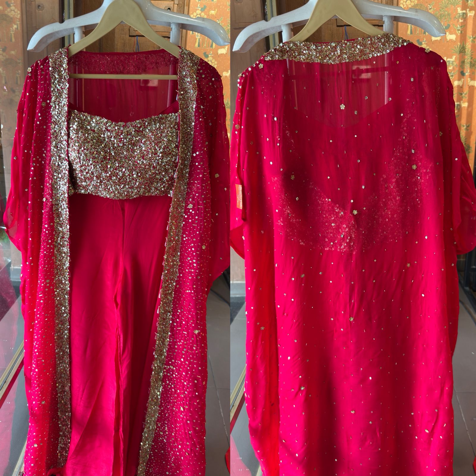 Three-piece partywear ensemble