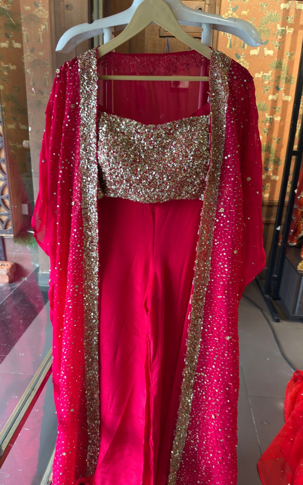 Three-piece partywear ensemble