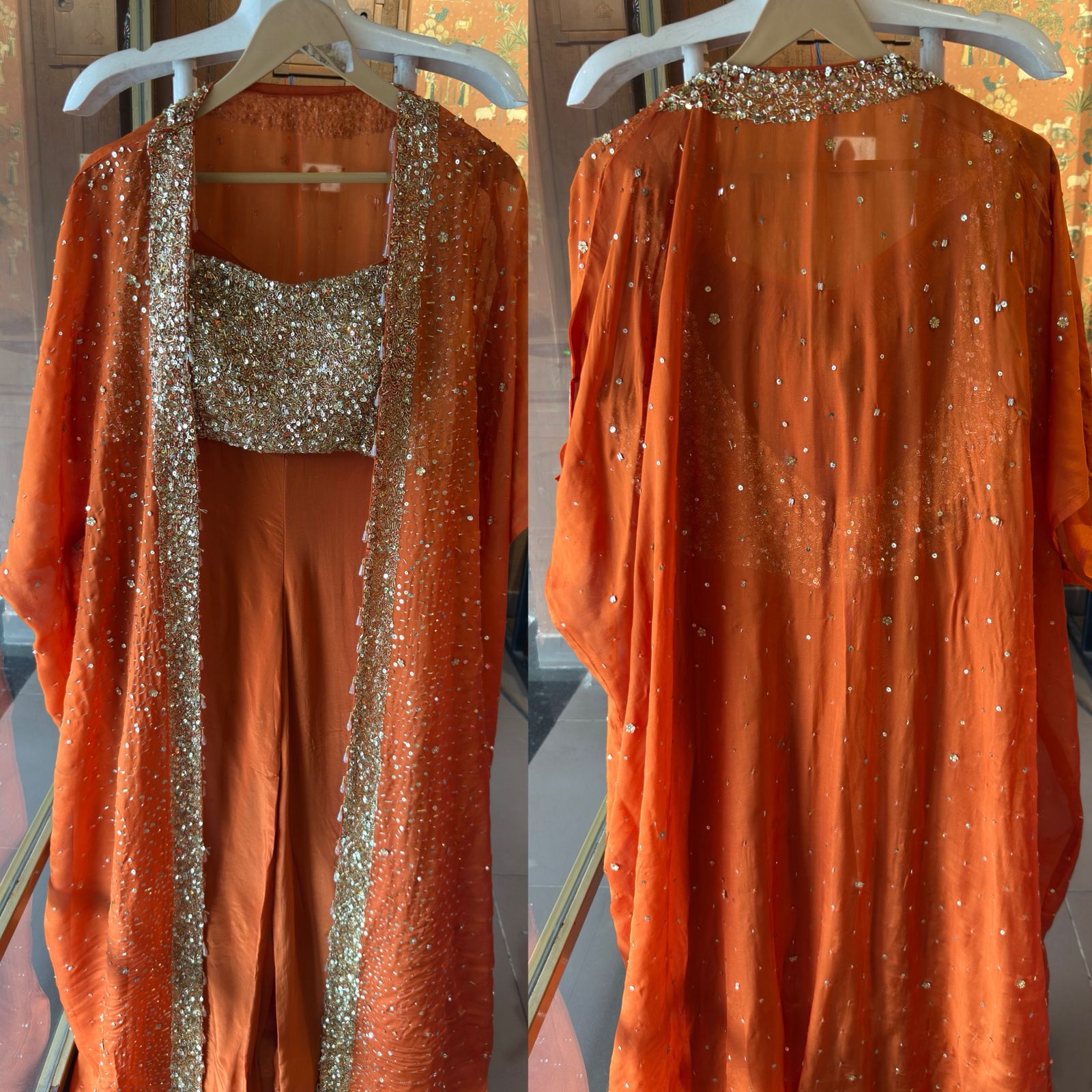 Three-piece partywear ensemble